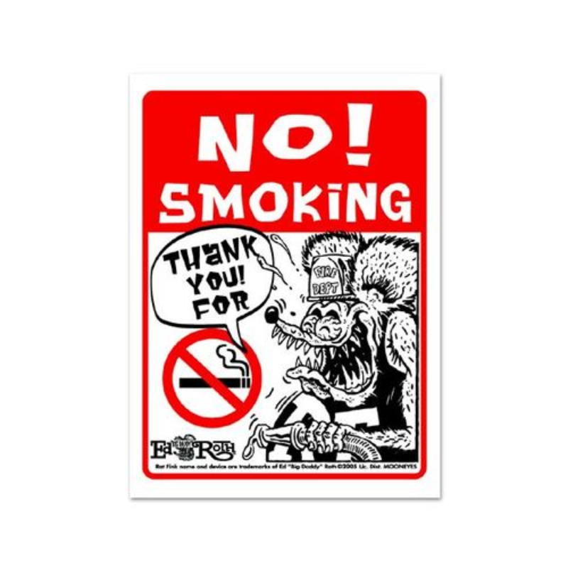 문아이즈 KOREARat Fink Message Board NO! SMOKING [ RAF228 ]문아이즈MOONEYES