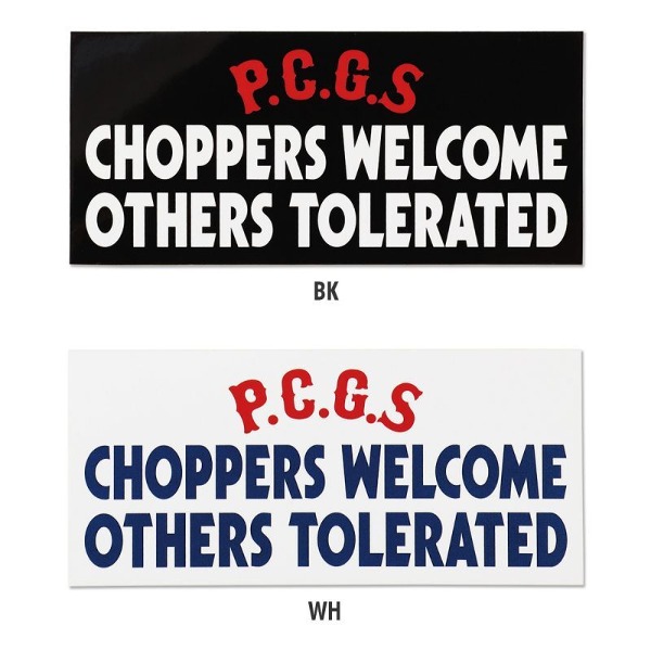 PORKCHOP CHOPPERS WELCOME Sticker [KGPC049]