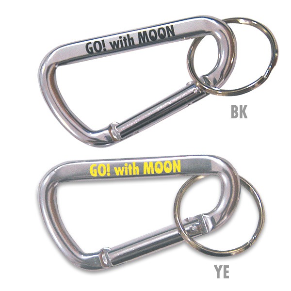 Go ! With MOON Big Silver Carabiner Key Ring Large Size [MKR064SL]